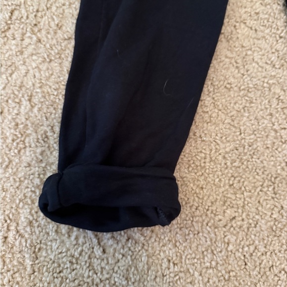 Athleta Black Track Pants Relaxed Fit Elastic Waistband - Picture 2 of 5